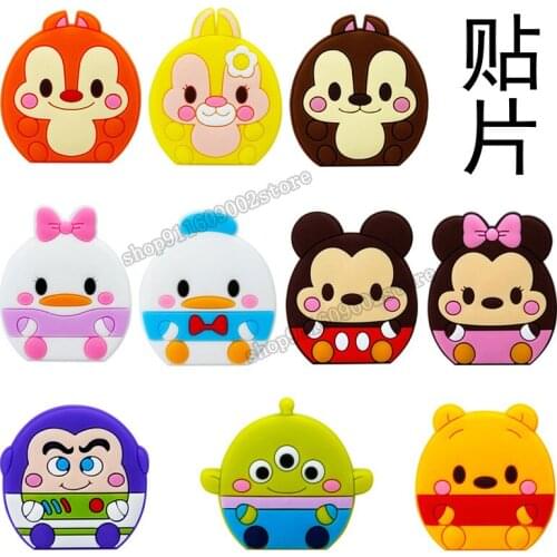 Disney Mickey Minnie Diy Soft Patch cartoon Pattern Making Jewelry Accessories Mobile Phone Shell Decoration Material Pvc Epoxy