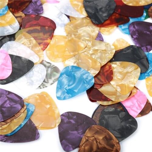 100 PCS New 0.46mm Tool Kit Guitar Tuner Plectrum Holder Picks Ukulele Bass Paddle Tuning Mediator Case Parts Accessories