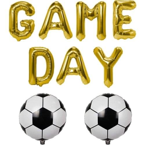16 Inch Letter Game Day Soccer Balloon Kit