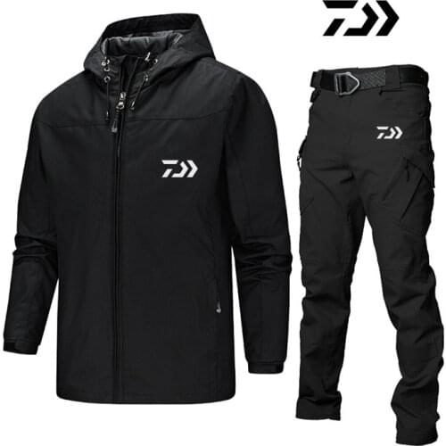Daiwa autumn Fishing Clothes Waterproof Windproof Suit For Fishing Thin Breathable Quick Dry Fishing Set Outdoor Fishing Wear