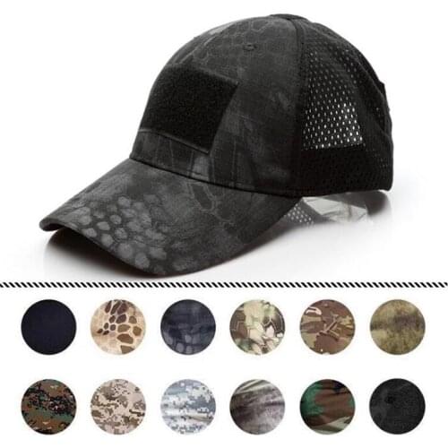 Outdoor ACU Multicam Operator Hat Special Force Camo Mesh Cap Airsoft Hat for Men Tactical Contractor US Army Baseball Caps Hat