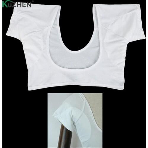1 Pc T-shirt Shape Sweat Pads Reusable Washable Underarm Armpit Sweat Pads Perfume Absorbing Sweat Size 2 Size