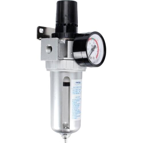 SFR200 SFR300 SFR400 Pneumatic Air Fliter Regulator with Pressure Gauge and Holder Oil and Water Separation Gauge