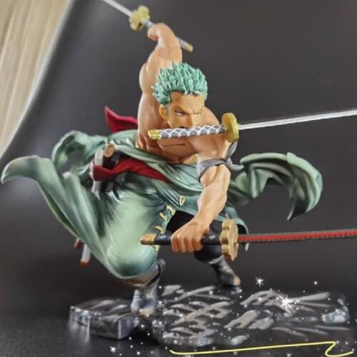 High-quality Version One Piece Pop Straw Hat Mission Zoro Battle Three Thousand World Hand Office Aberdeen Decoration Model