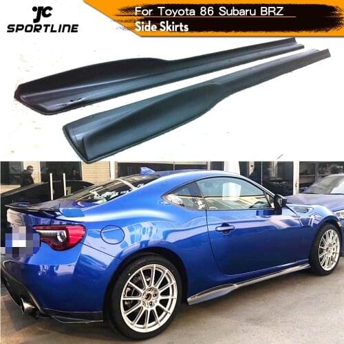 For Subaru BRZ Toyota FT86 GT86 2013 2014 2015 2016 2017 2018 Apron Carbon Fiber Side Skirts Extension Lips
