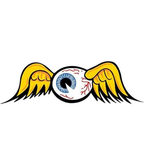 13cm X 5cmPersonality FLYING EYEBALL Car Stickers Decoration Car Bumper Vinyl Decal Accessories Motorcycle PVC