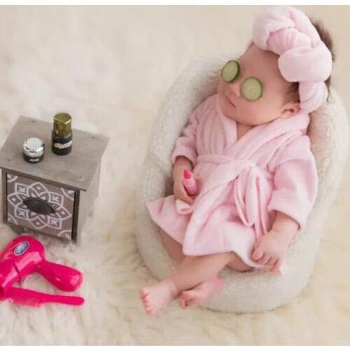 2021 Bathrobes Wrap Newborn Photography Props Baby Photo Shoot Accessories