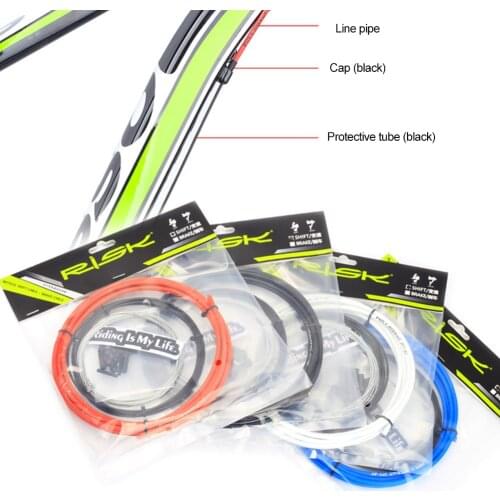 4 Colors Road bike MTB Bike Fixed Gear Bicycle Brake Line Shift Shifter Gear Brake Cable Sets Core Inner Wire Steel Speed line
