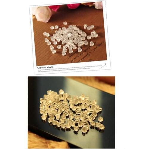 5*4mm 5000pcs/lot Diy Sterling Earrings Jewelry Accessories Bullet Plastic Earring Back Stopper Ear Plug/blocked Pipe Sleeve
