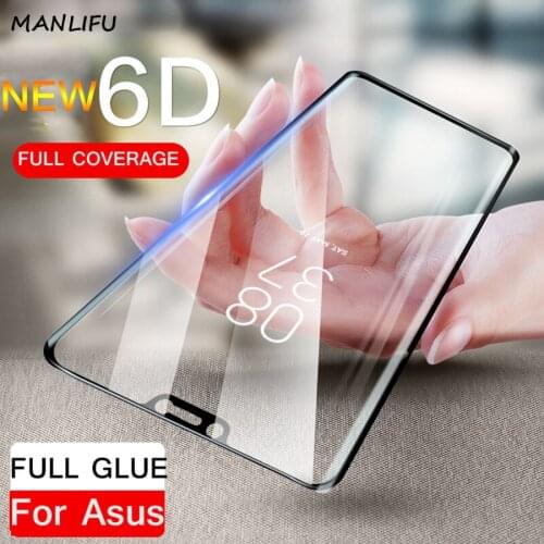 6D Full Glue Tempered Glass Screen Protector Full Film for Asus Zenfone 6 ZS630KL 5Z ZS620KL Max Pro M2 ZB631KL (M1) ZB601KL