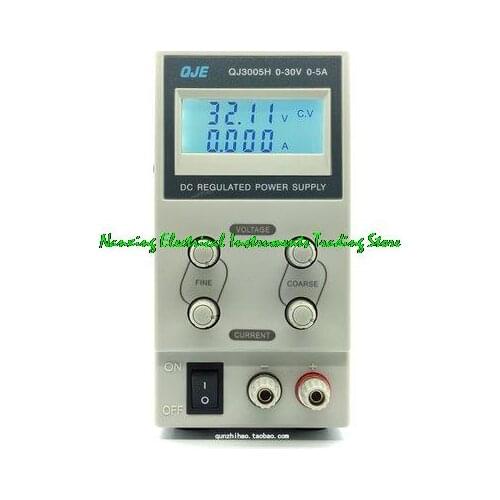 Fast arrival DC REGULATED POWER SUPPLY QJ3005H 30V 3A Single channel 0 ~30V 0 ~ 5A resolution of 10mV 1mA