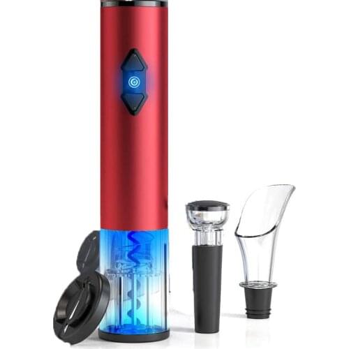 Electric Wine Bottle Openers Set - Battery PoweredCordless Electrical Wine Bottle Opener with Vacuum Stoppers