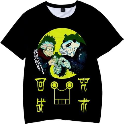 Jujutsu Kaisen 3D Print T-Shirt Men Women Anime Cosplay Streetwear Fashion Crewneck Oversized T Shirt Harajuku Hip Hop Tees Tops