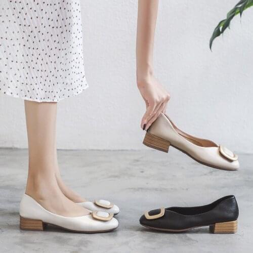 HANWILD Women's Ballet Flats With Heels