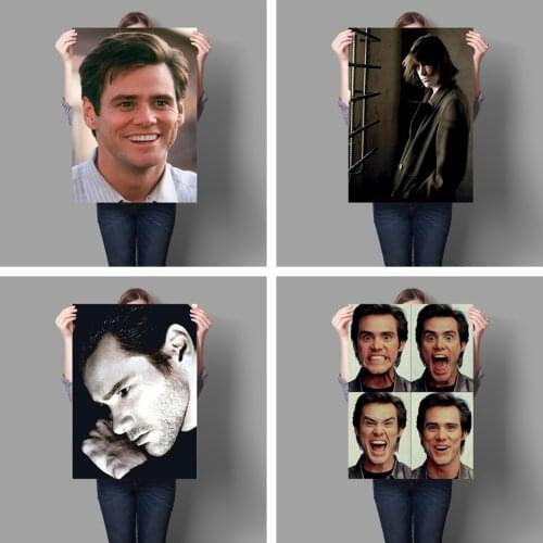 Canadian Actor Jim Carrey Personal Life HD Girl Canvas Wall Print Art Painting Nordic Vintage Poster Living Room Decor Pictures