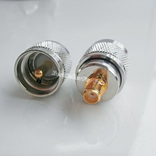1Piece SMA Female To UHF Male PL259 PL 259 Connector RF Coax Coaxial Adapter New