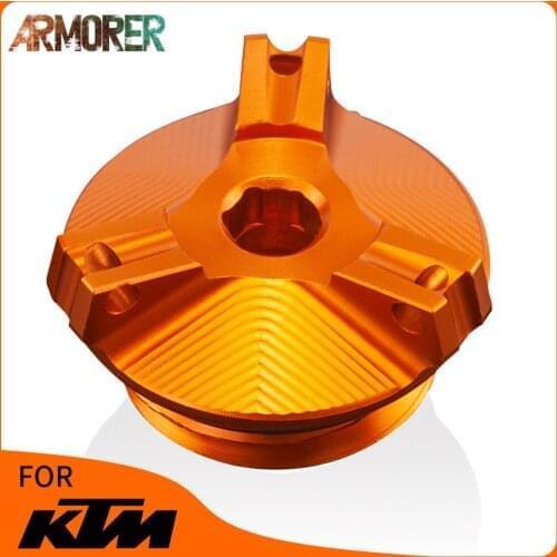Motorcycle Crankcase Cap CNC Aluminum Engine Oil Filler Screw For KTM 790 Adventure /R 690DUKE 690 SMC R 790DUKE 2018 2019 2020