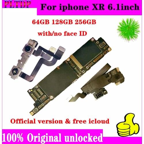 64gb / 128gb / 256gb for iphone XR Motherboard With Face ID/Without face ID,100% Original unlocked for iphone XS Logic boards