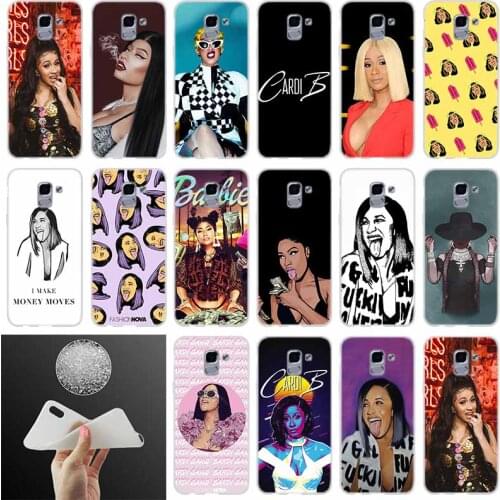 Soft Phone case Cover Rapper pop Cardi B Rap FOR Coque Samsung Galaxy J6 J4 J8 J7 2018 Plus J3 J5 J7 Prime Pro 2017 2016 Casse