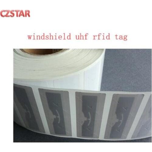 50pcs Anti-theft fragile RFID 9654 alien UHF Passive Windscreen Label VehicleWindshield Sticker Tag For Car identification