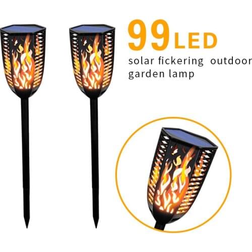 NEW Solar Flame Lamp Flickering IP65 Waterproof LED Garden Decoration Landscape Light Lawn Lamp Path Lighting Light Spotlight
