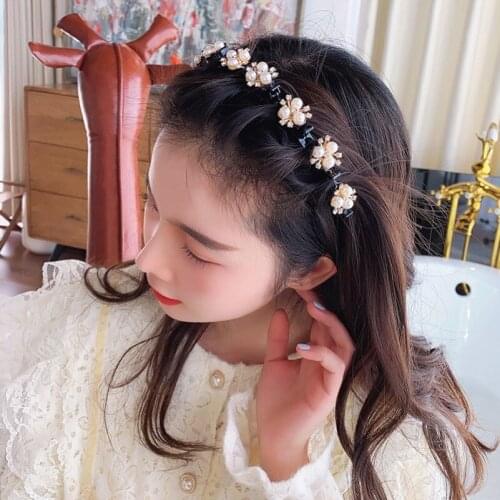 Pearl Hair Hoops Korean Styling Women Hairbands No Slip Plastic Headbands Girl Hair Accessory Headwear Fashion Female Head Bands