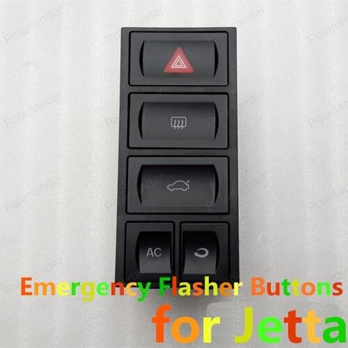 "Polarlander Free Shipping Emergency Hazard Warning Light Button for J/etta Emergency Flasher Buttons 1GD953529g 03-09