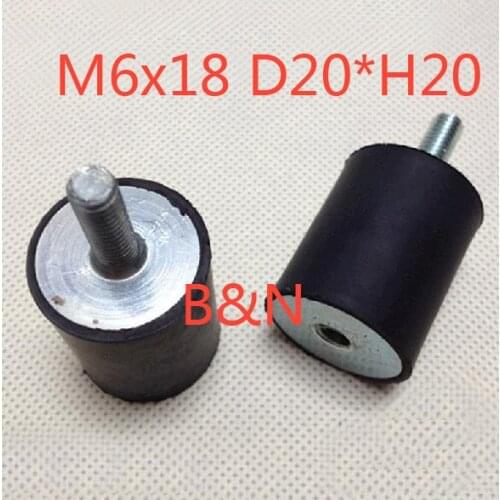 M6 x18 D20*H20,male/female ,VD Rubber Vibration Damper/Rubber Screw Damper Electrical machine Rubber shock absorption screw