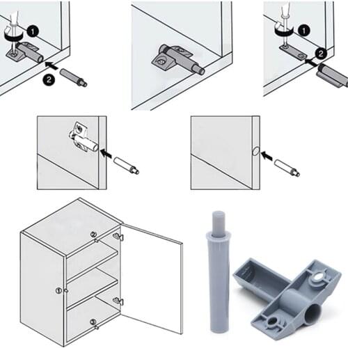 YYSD 10 x Kitchen Cabinet Door Drawer Soft Quiet Close Closer Damper Buffers + Screws