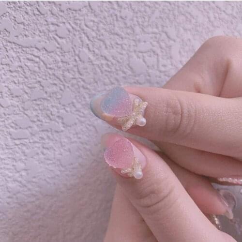 50Pc Nail Sweet Fudge Soft Heart/Star Lovely Candy Jelly Sugar Cute Gems For Nail Art Decorations DIY Accessories Colorful Tips