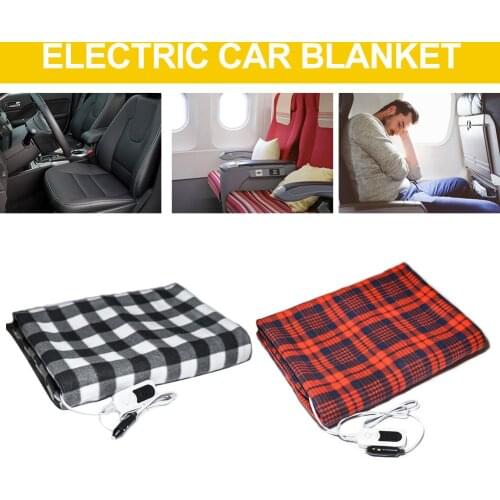 150*100cm Car Heating Blanket Winter Heated 12V Lattice Energy Saving Warm Auto Electrical Blanket For Car Constant Temperature