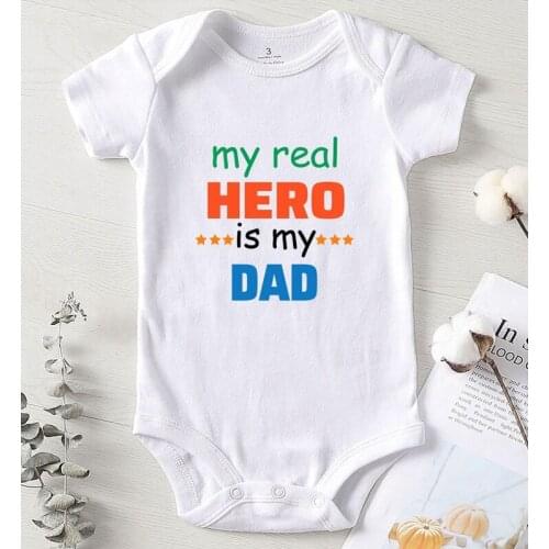 Kids Autumn Rompers New Born Baby Items One Piece Winter Jumpsuit for Babies Toddler Clothing Newborn Girl Outfit Dad Printing