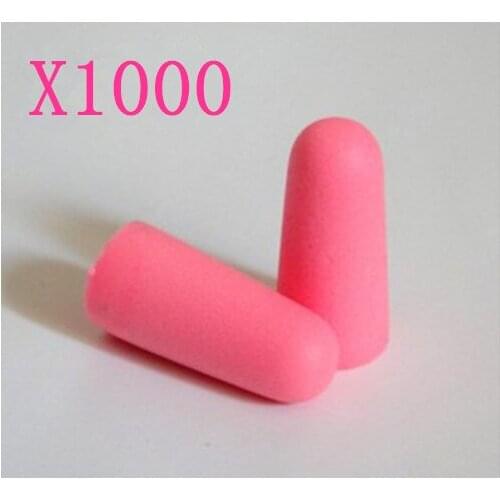 [ Fly Eagle ] New Hot sale !!! EarPlugs 3M Pink Neon Soft Foam Value Individually Wrapped 1000pcs