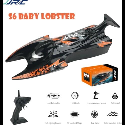 JJRC S6 RC Boat 2.4G Remote Control Speed mini Boat Dual Motors 10km/h 20 min Using time RC Ship Speedboat Electric Toy VS H128