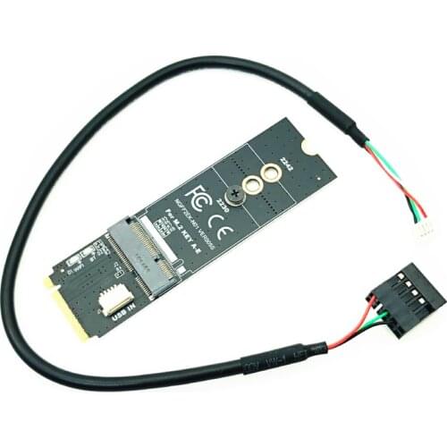 M.2 M-Key to A + E Key NGFF Slot Wifi Wireless Network Card M.2 NGFF PCI Express to E Key Card M-Key to A-E Key M.2 Wifi Adapter