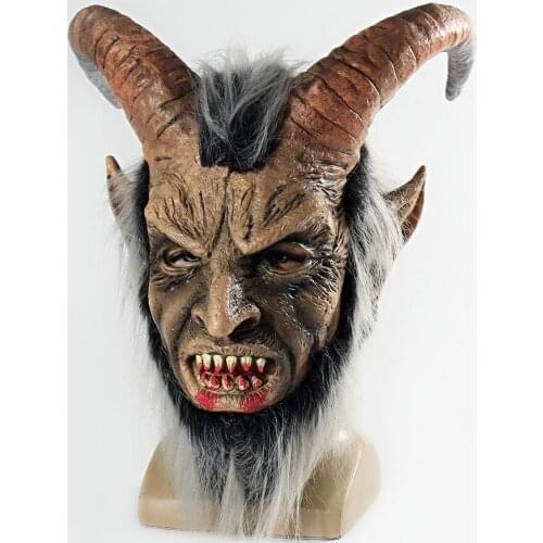 Movie Face Lucifer Mask Latex Cosplay Costumes Props Halloween Terror Mask