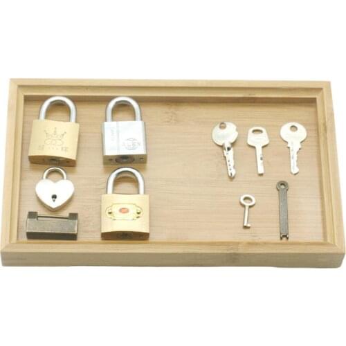 Colorful Montessori Locks Keys Set Children Early Learning Educational Preschool Sensory Toys Kit For Kid Gift
