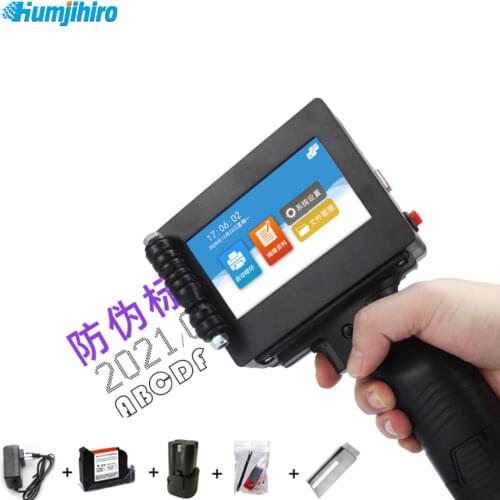 22 Languages 12.7mm Handheld Thermal Inkjet Printer Variable QR Barcode Code Date Number Logo ExpiryDate Mobile Portable Printer