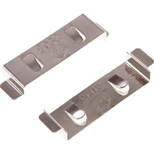 100pcs CR2032 Battery Strap SMT Holder 20.0mm Coin Cell Retainer Battery Socket Connector Surface mount Board Cross BC-2003