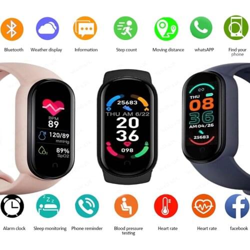 Smart Band Weather Display Blood Pressure Heart Rate Monitor Fitness Tracker Smart Watch Bracelet IP67 Waterproof Men Women Kids