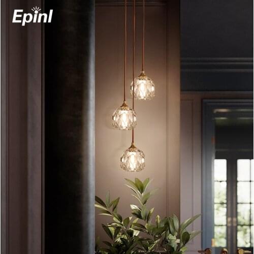 Modern Crystal Chandelier Atmosphere Light Luxury Living Room Warm Bedroom Room Bedside Home Decor Pendant Light Restaurant Lamp