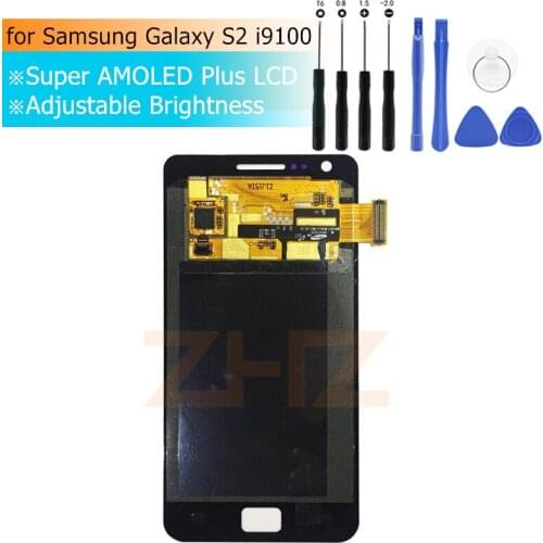 Super Amoled For Samsung Galaxy S2 i9100 LCD Display Touch Screen Digitizer Assembly for Galaxy S2 Replacement Repair Parts