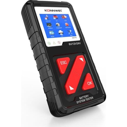 Battery Tester KW710 6V 12V 24V Cranking and Charging System Tester Car Battery Diagnosis Tool for Car Tester Tool