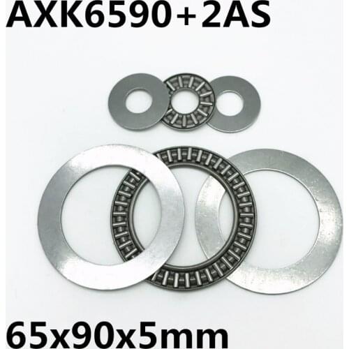 2pcs AXK6590 +2AS Thrust Needle Roller Bearing 65x90x3 mm Thrust Bearing Brand New High quality
