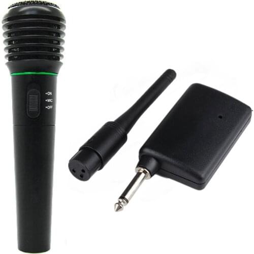 2 in 1 Wired & Wireless Handheld Microphone Wireless & Wired Microphone Receiver Unidirectional