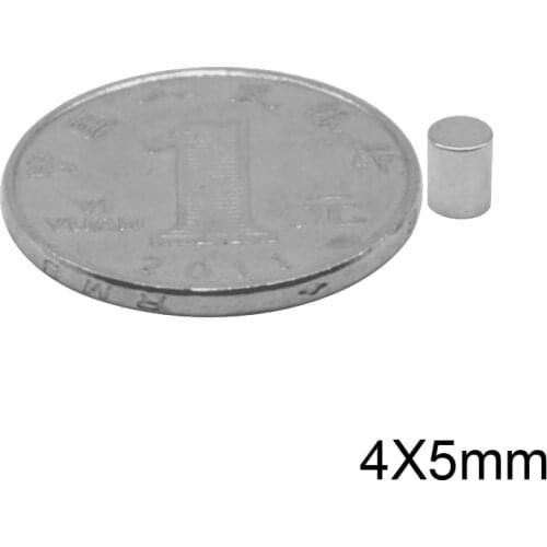 20~1000pcs 4x5 mm Powerful Magnets disc 4mmx5mm Permanent Small Round Magnet 4x5mm Fridge Neodymium Magnet Strong 4*5 mm
