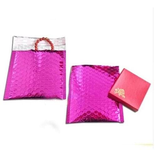 30pcs/lot 15*13cm small Gold Aluminized Foil metallic bubble mailer shipping bubble Padded Envelopes gold gift packaging bag