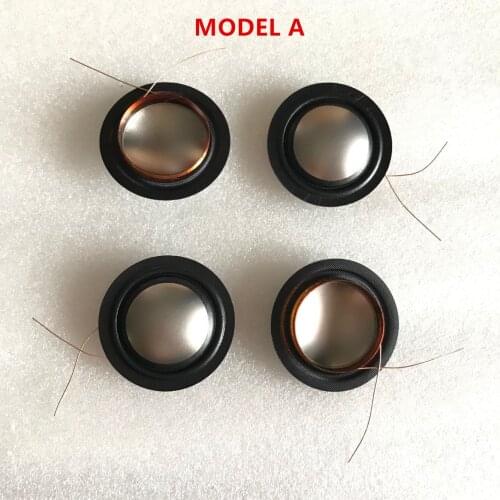 4pcs 25.4mm 25.5mm (1") silk+Titanium diaphragm dome Tweeters voice coil menbrance 8ohm Inside and outside double line