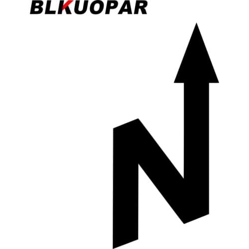 BLKUOPAR for Map North Car Stickers Creative Graffiti Decals Occlusion Scratch Vinyl Windshield Skateboard Decor Car Styling