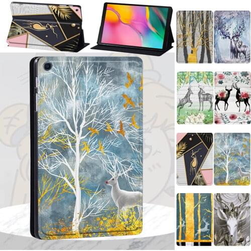 Tablet Case for Samsung Galaxy Tab A A6/Tab A 10.1/A 10.5/A 8.0/A7 10.4/Tab E 9.6"/S4/S5e/S6/S6 Lite/S7 Cute Deer Pattern Series